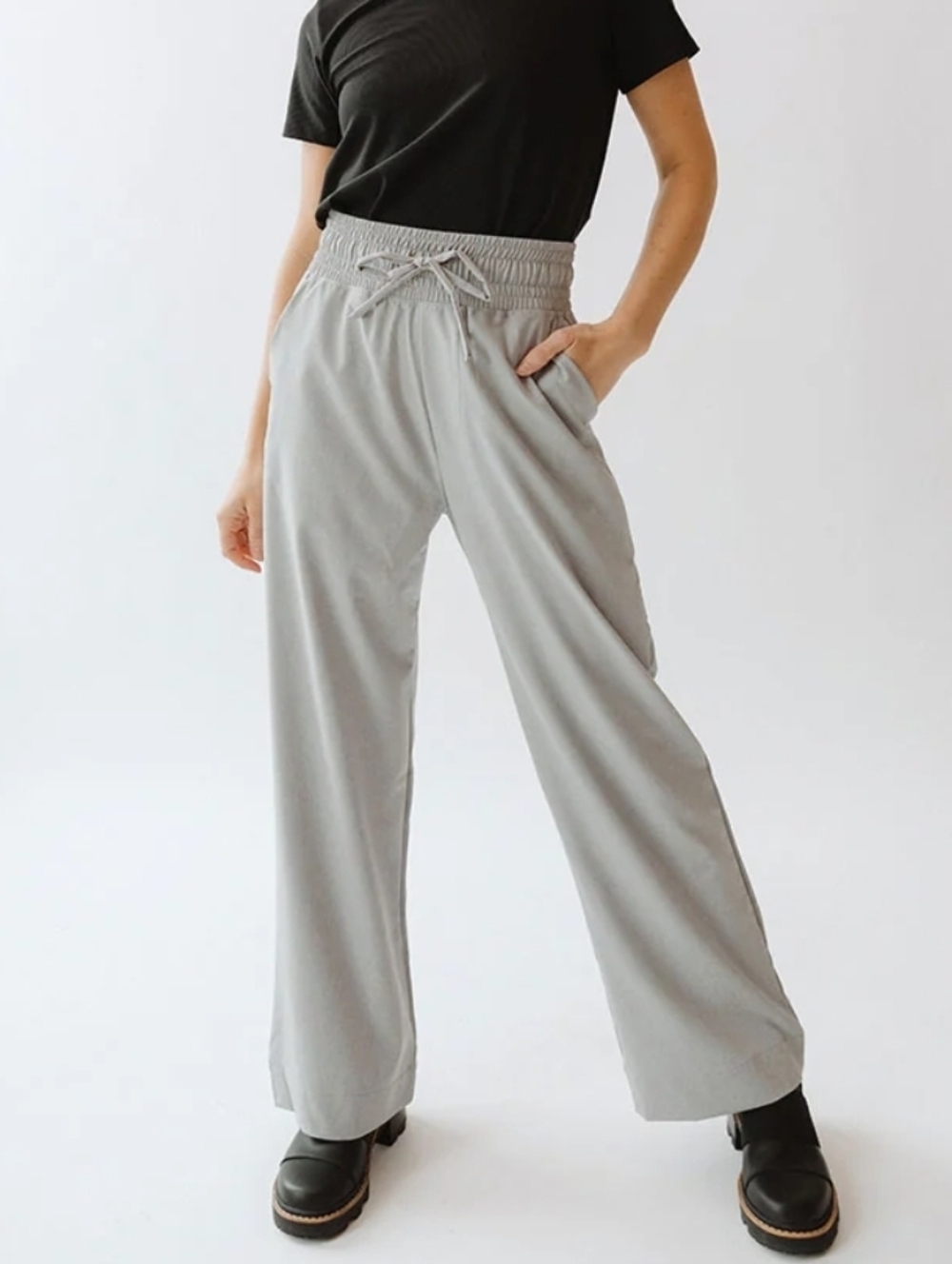 Albion Audrey Trousers XL Light blue gray green